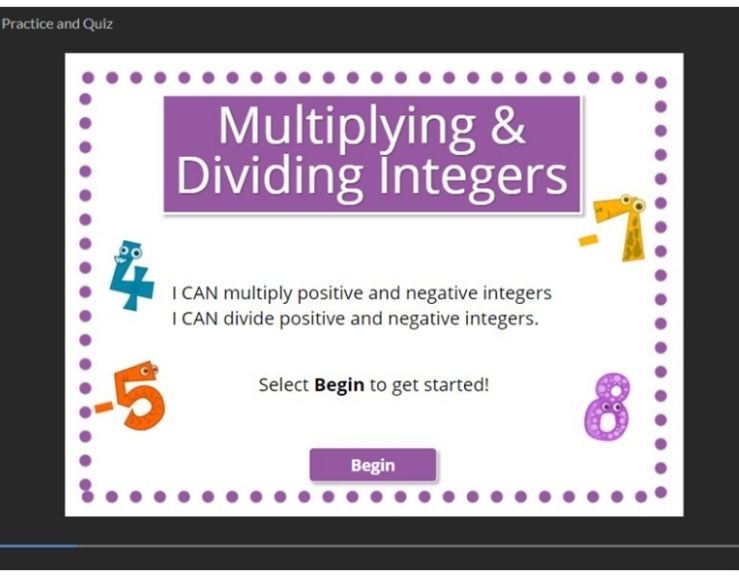 multiplying and dividing integers activity